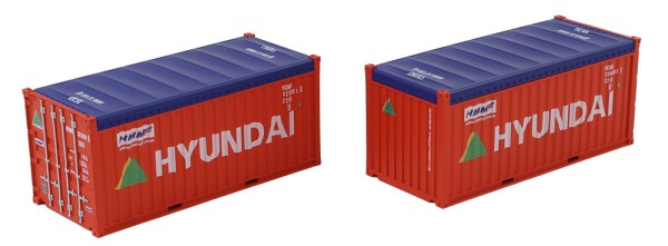 Igra 98010026 - 2-tlg set Container 20´ Hundai - Open Top