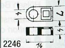 Weinert 2246 - Befestigungsösen 25St