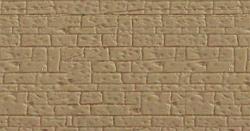 Kibri 34119 - Mauerplatte regelmäßig mit Abdecksteinen 20 x 12 cm