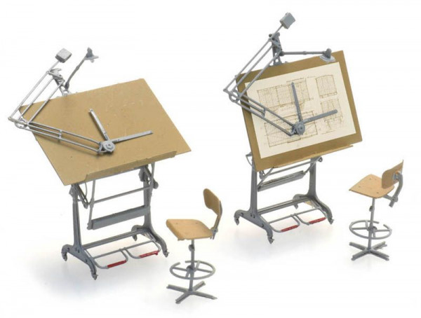 Artitec 387.474 - Reißbretter und Stühle (2x)