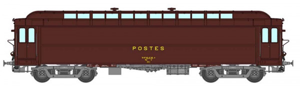 REE VB-254 - SNCF Güterwagen OCEM-Zwickel 16 m deutsche Transformation PEZ braun PTT grauer Rahmen Y