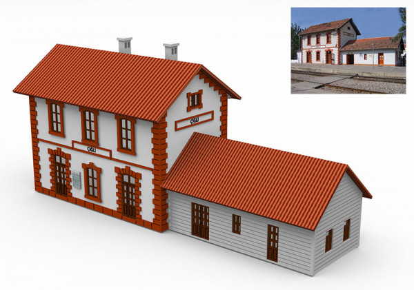 Proses PLS-015 - Kleinstadtbahnhofsgebäude H0/00