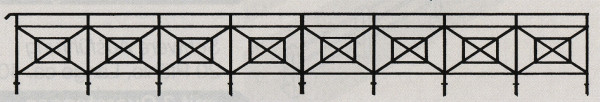 Weinert 3360 - Gitter f.Brücken 84 cm 1St