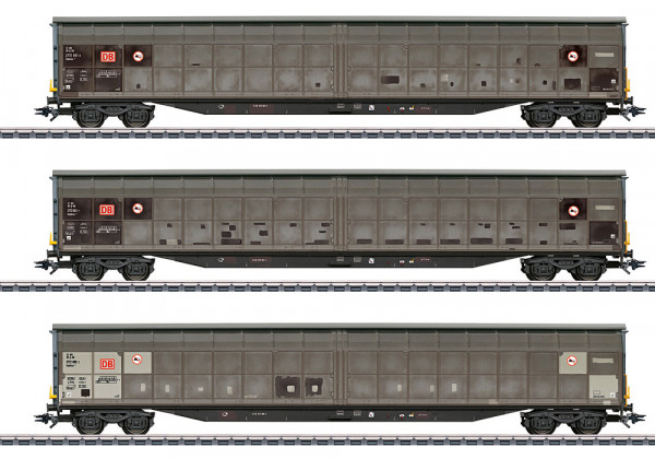Märklin 48067 - DB AG Set 3-teilig Schiebewandwagen Habbins354 Ep. 6, starke Alterungsspuren
