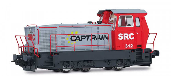 Electrotren HE2029 - SRC, Diesel-Rangierlokomotive 312, „Captrain“ rot-graue Farbgebung, Ep. VI