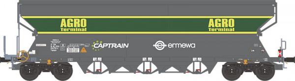 NME 512690 - NS Getreidewagen Tagnpps 101m³ "AGRO", mit Zugschlußbeleuchtung