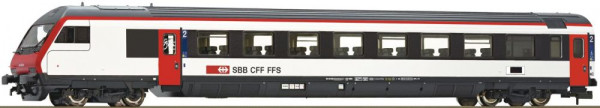 Fleischmann 6260018 - SBB EWIV Steuerwagen 2.Klasse Türen rot Ep.6, mit Funktiosndecoder