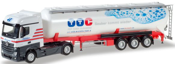 Herpa 927536 - MB Actros BigSpace Silo-Sattelzug "Hammer / TTC"