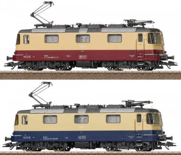 Trix 25100 - Doppelpack E-Lok Re 421/TEE