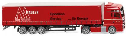 Wiking 053707 - MAN Gardinenplanensattelzug (MAN TGX Euro 6) "Mäuler"