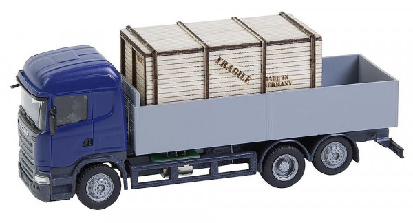 Faller 161597 - LKW Scania R 13 HL Pritsche mit Holzkiste (Herpa)