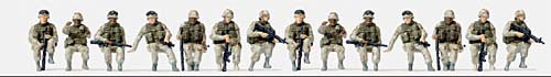 Preiser 16564 - US-Army modern. Fahrer, Aufsi