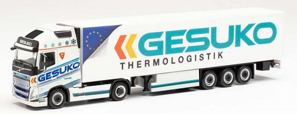 Herpa 314497 - Volvo FH Gl. XL 2020 Kühlkoffer-Sattelzug "GESUKO"