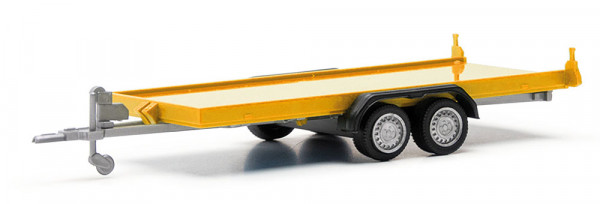 Herpa 052450-003 - PKW-Transportanhänger 2achs, gelb