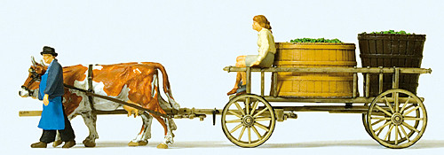 Preiser 30397 - Winzerwagen Kühe Fertigmodell
