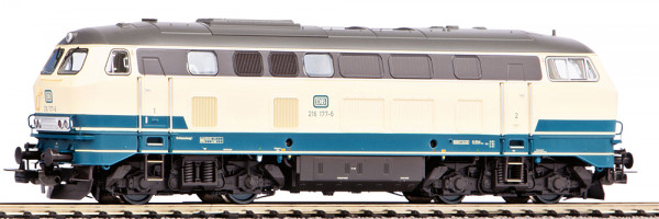 Piko 52409 - DB Diesellok BR 216 oceanblau/beige Ep.4, AC-digital