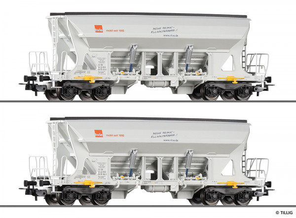 Tillig 70086 - HVLE Set 2-teilig Selbstentladewagen Faccns Ep.6
