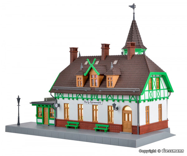 Kibri 39509 - Bahnhof Burg-Spreewald inkl. Hausbeleuchtungs- Startset