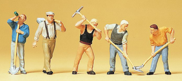 Preiser 10461 - Arbeiter 5 teilig