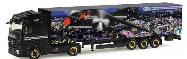 Herpa 154451 - MB Actros LH 08 Koffersattelzug "Weihnachtsmodell 2008"