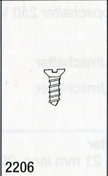 Weinert 2206 - Blechschr.Senkk.2,2x6,5mm 10St