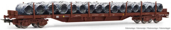 Electrotren HE6033 - RENFE Flachwagen MMQ 4-achsig Ep. 4, beladen mit Drahtrollen
