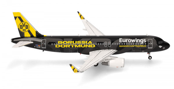 Herpa 573764 - Eurowings Airbus A320 "BVB Mannschaftsairbus" (2025)