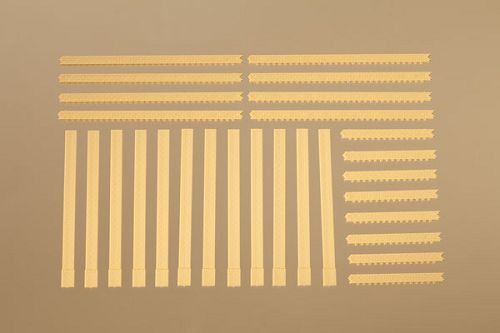 Auhagen 80403 - Säulen und Ziegelfriese gelb