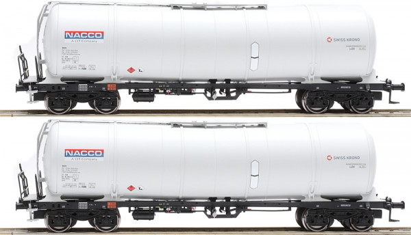 Igra 96210025 - NS Set Kesselwagen Zacns88 2-teilig Ep.6, "Nacco/Swiss Kronos"