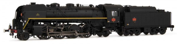 Arnold HN2484 - SNCF Dampflok Reihe 141 R 840 schwarz mit gelber Zierlinie Ep.3, Boxpok-Räder, Tende
