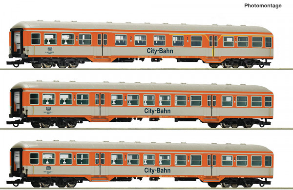 Roco 6200247 - DB 3er Set Silberlinge Citybahn DB 45