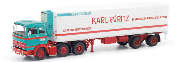 Herpa 87MBS026437 - Mercedes-Benz LPS 2032 Kühlkoffer-Sattelzug "Karl Göritz"