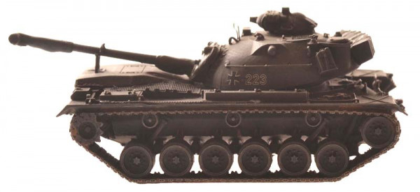 Artitec 6870057 - BW M48 A2 Gelboliv für Eisenbahntransport Bundeswehr Militär Fertigmodell aus Resi