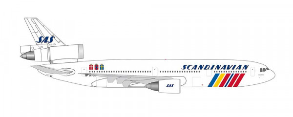 Herpa 539715 - SAS Scandinavian Airlines McDonnell Douglas DC-10-30
