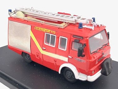 Loewe 4002 - Magirus-Deutz "Zeta" 90 M 5 / Löschgruppenfahrzeug LF 8 Feuerrot mit gelben Streifen d