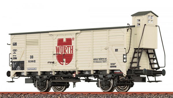 Brawa 50954 - DB gedeckter Güterwagen G10 mit Bremserhaus Ep.3, "Würth"