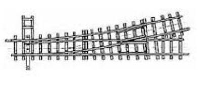 Bemo 4209000 - 12° Weiche links gekürzt 127 mm