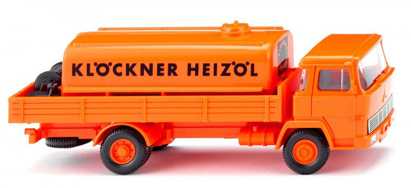 Wiking 080898 - Magirus Lkw mit Öltank "Klöckner Heizöl" - 1963-73