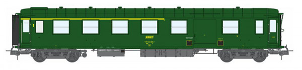 REE VB-462 - SNCF Reisezugwagen 2.Klasse mit Gepäckabteil Metallisee A4D grün 301 Ep.4