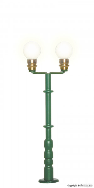 Viessmann 6305 - Kugelleuchte zweiflammig, grün