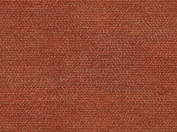 Noch 56610 - 3D-Kartonplatte “Klinker” rot, 25 x 12,5 cm