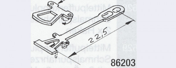 Weinert 86203 - Kupplung geätzt 22,5 mm 2St