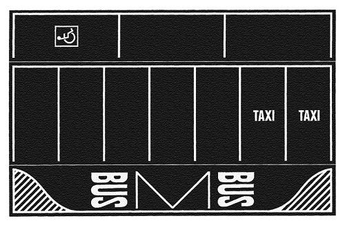 Noch 60720 - Parkplatz grau 2 Stück 22 x 14 cm