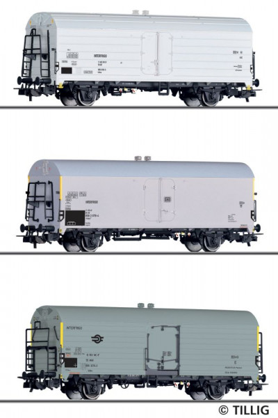 Tillig 70052 - DR/DB/MAV Set Kühlwagen Tehs 50 3 tlg.Ep.4