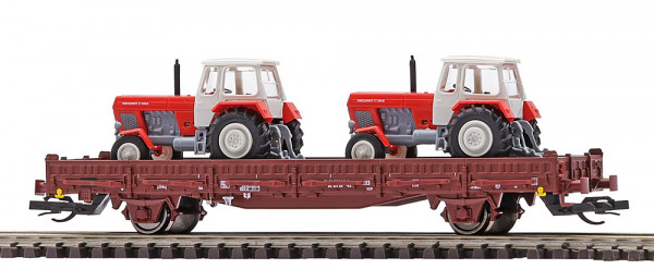 Busch 31514 - Flachwagen mit Rungen Ks [330