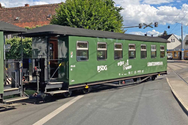 Bemo 3020867 - SDG Lößnitzgrundbahn 970-515 Spielewagen