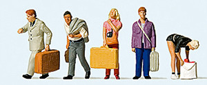 Preiser 10670 - Reisende am Bahnhof, 5 Figuren