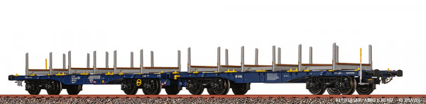 Brawa 51173 - DB AG Drehgestellflachwagen Sggrrs der VTG ohne Beladung Ep.6