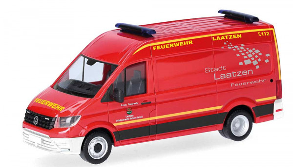 Herpa 098236 - VW Crafter Kasten Hochdach "Freiwillige Feuerwehr Laatzen"