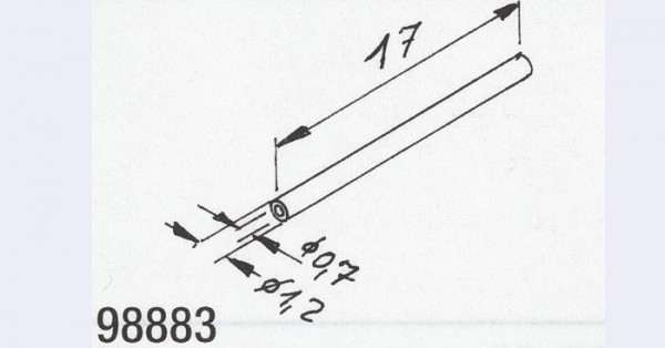 Weinert 98883 - Kunststoffrohr f.Bremsgestänge